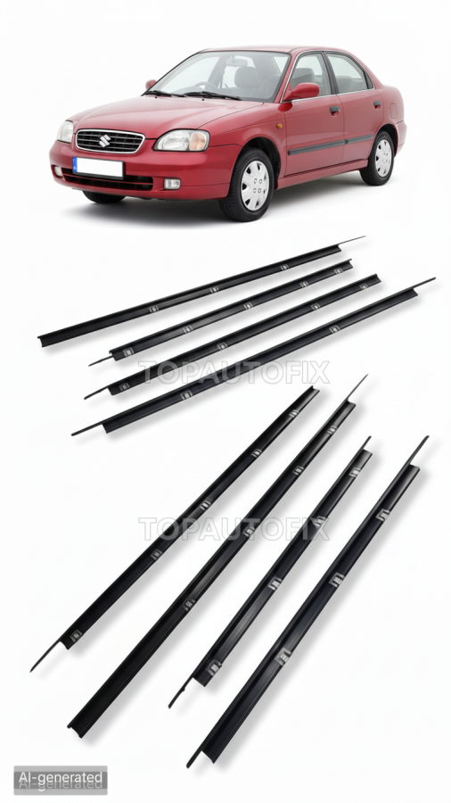 Suzuki Baleno Door weather strip outer 4 pcs