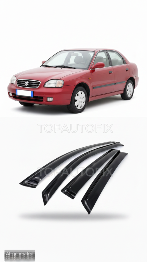 Suzuki Baleno Door Air press visors 4 pcs (set)